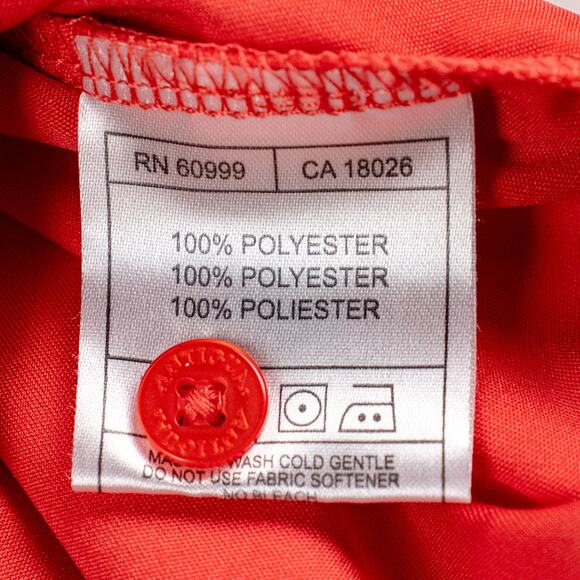 Antigua Men's Long Sleeve Polo 3-Button Pink Large Extra Button Side Vents Golf - Picture 6 of 10